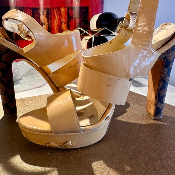 Coach Tan High Heel Sandals - Picture 5 of 8